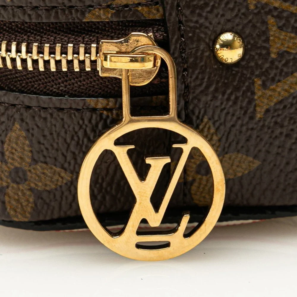 LOUIS VUITTON Authentic Brown Monogram Leather Pouch