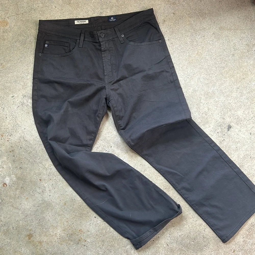 AG Adriano Goldschmied The Protege Straight Leg Jeans in Dark Gray Size 34x34