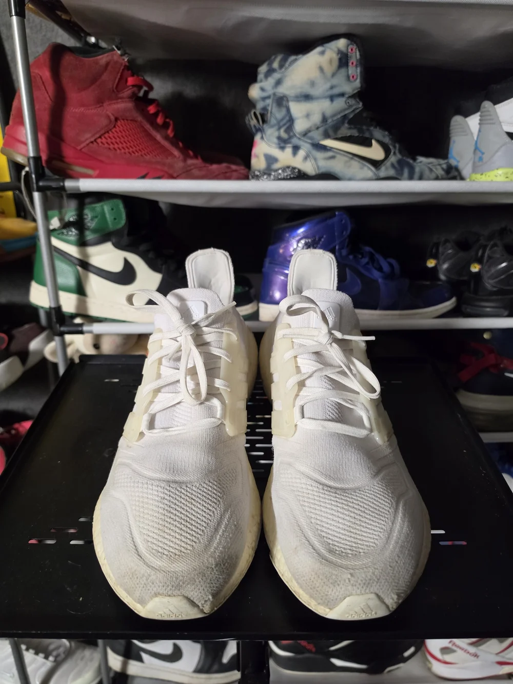 adidas white knit