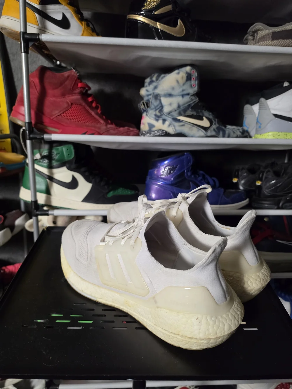 adidas white knit
