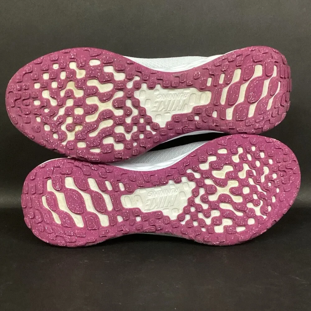 Nike Revolution 6 Next Nature Womens Sz 8 White Vivid Purple Low Shoe DC3729-106
