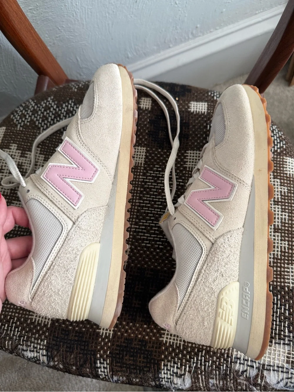 New Balance Wmns 574 'Linen Century Pink Gum 9.5