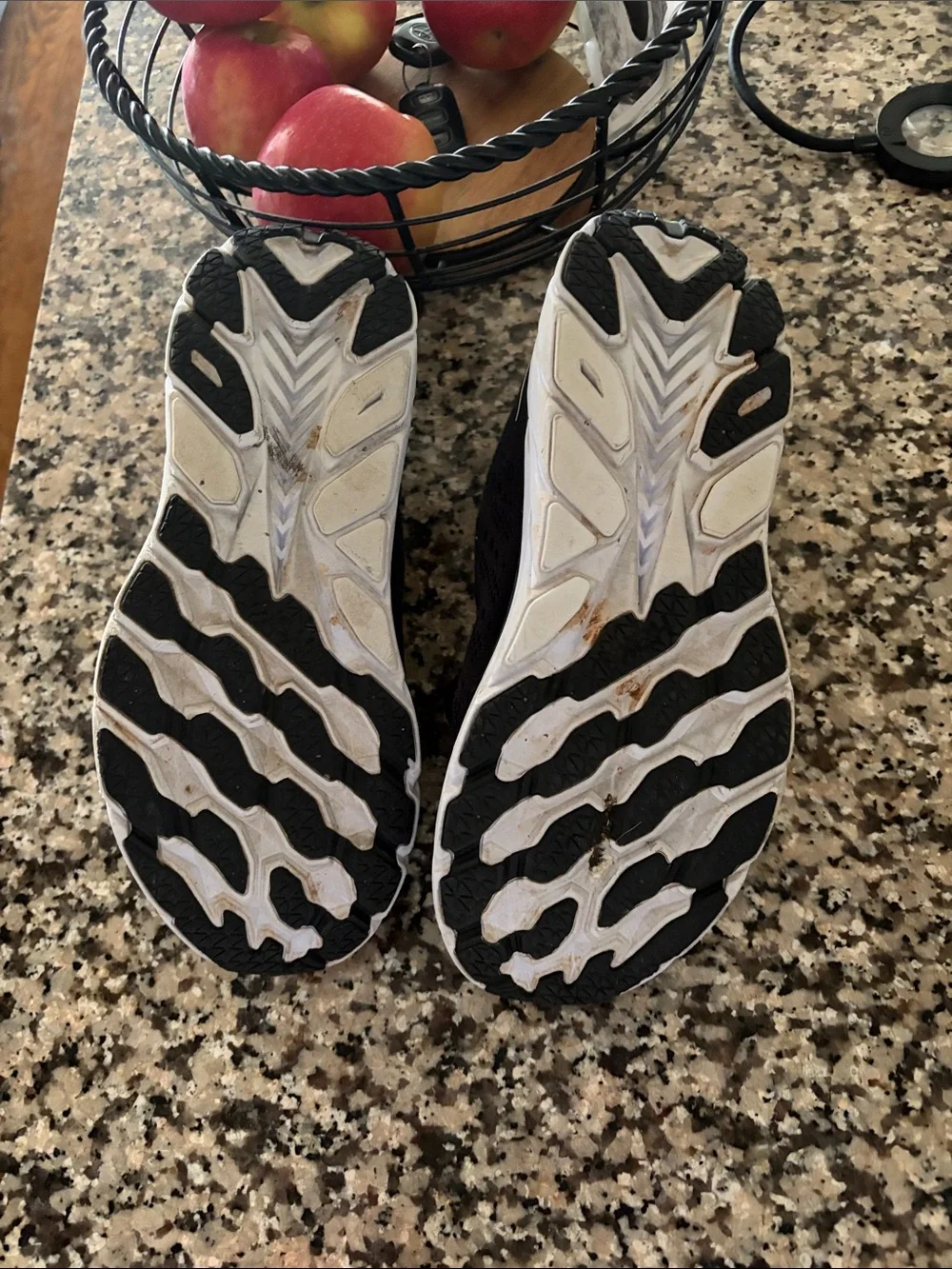 Hoka Black and White Women's Running Shoes