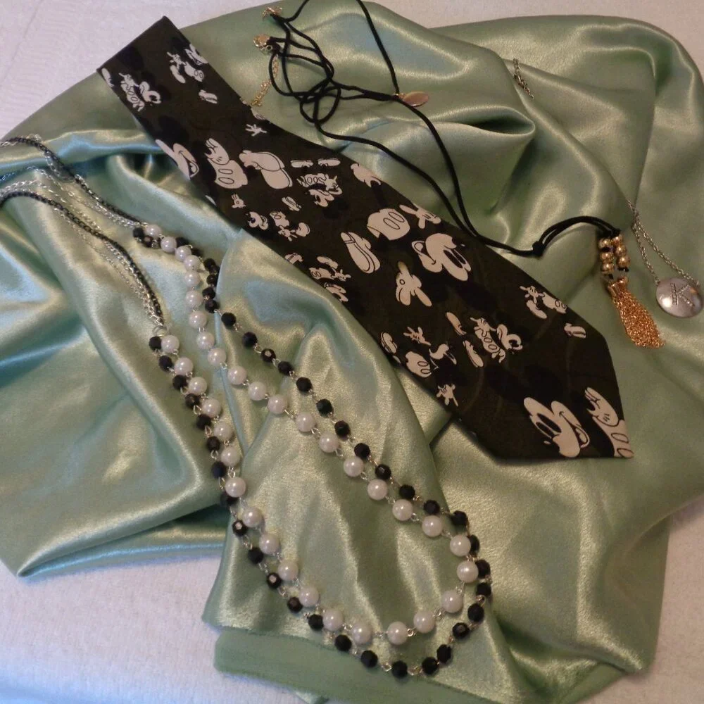 Retro Mickey Tie & Modern Necklaces vintage mickey