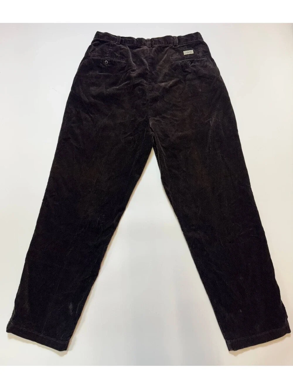 Polo Ralph Lauren Polo Cords Mens 35x32 Brown Corduroy Pleated Pants