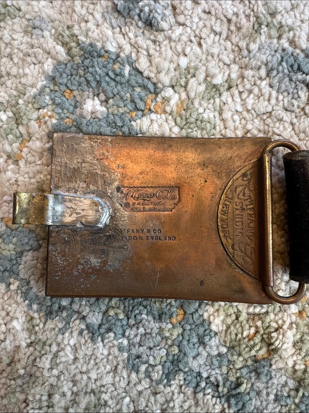 Vintage embossed coca