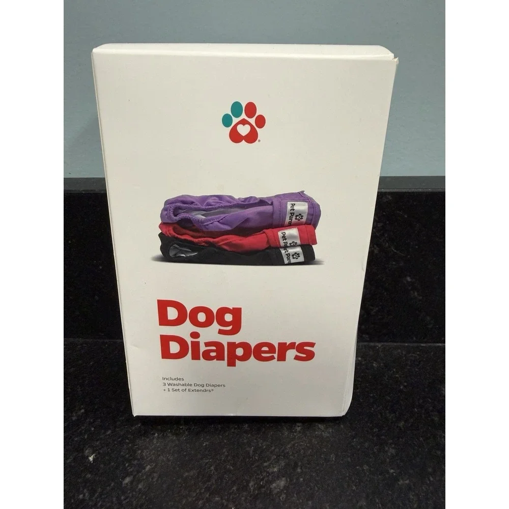 Pet‎ Parents® Washable Dog Diapers (3pack) + Extendrs® of Doggie Diapers Small