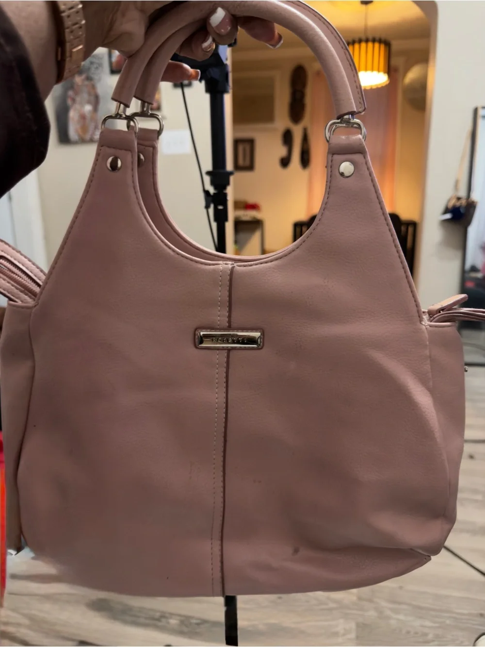 Rosetti Dusty Pink Leather Shoulder Bag