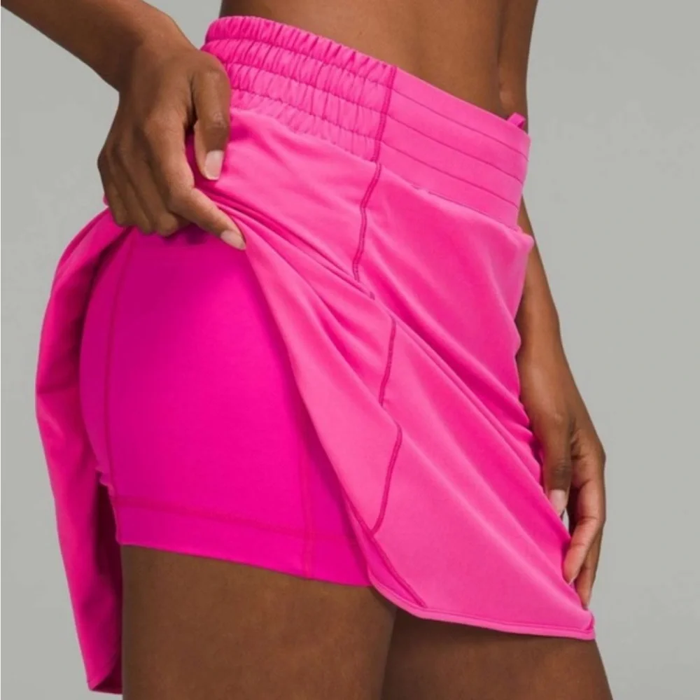 Lululemon Hotty Hot High-Rise Skirt LONG Sonic Pink size 8