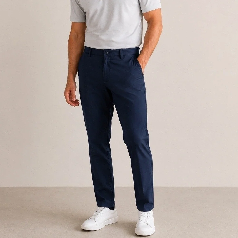 Quince ProTech Golf Pants Wavecrest Performance UPF50‎ Travel Navy 33x32 NWOT