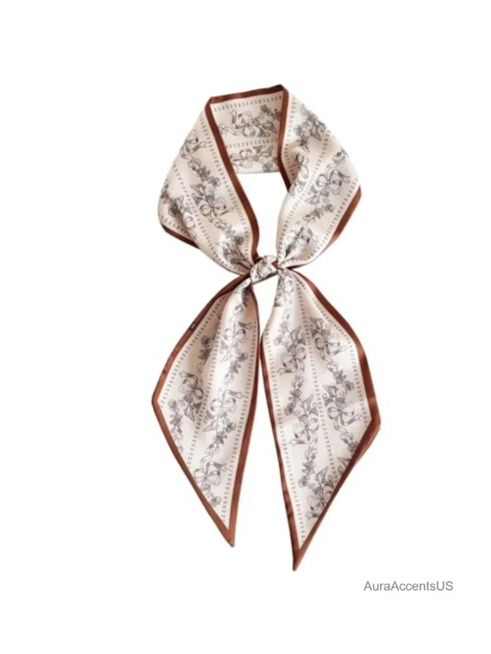 Long Satin Hair Scarf Purse Scarf for Handbags Silk like Head Wraps