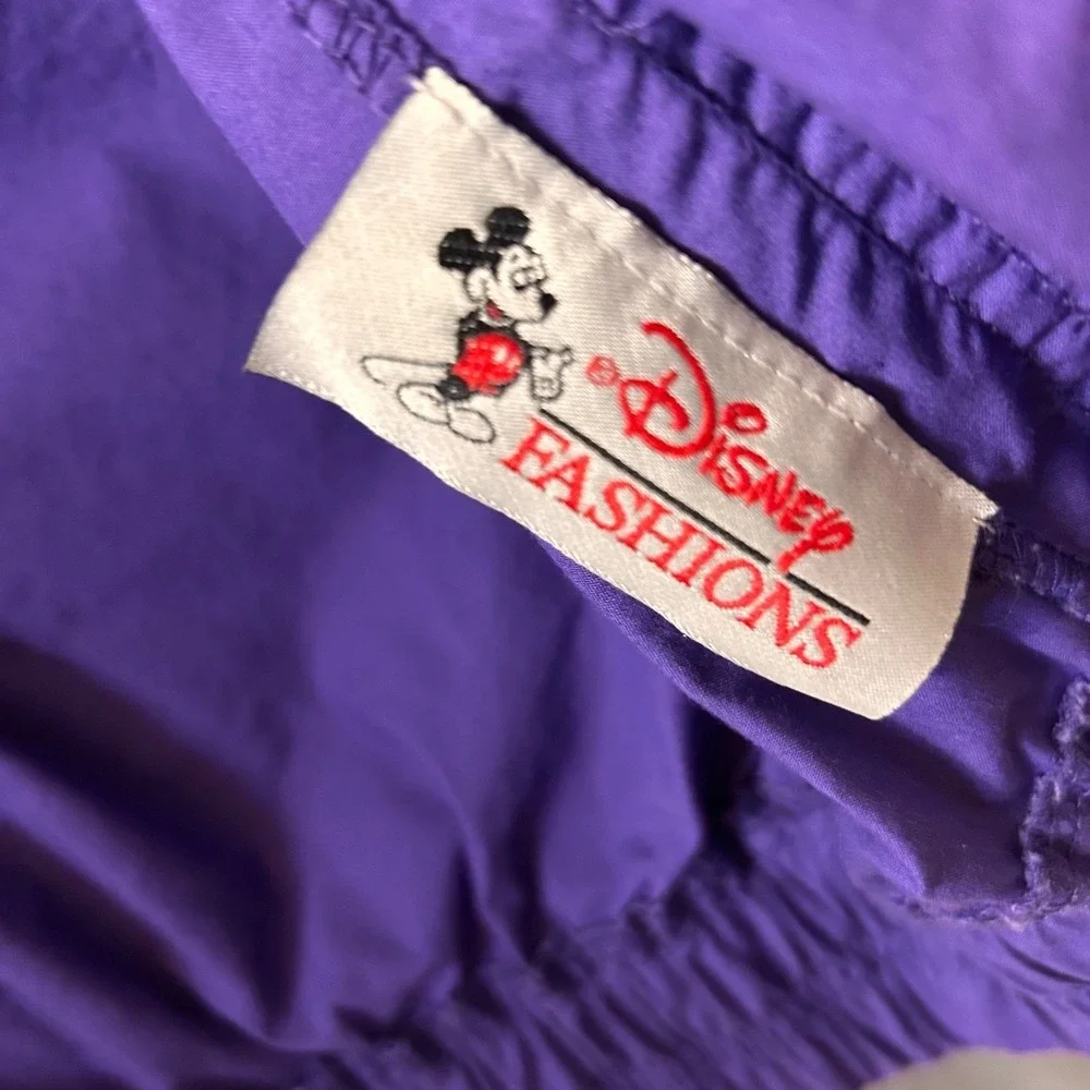Vintage 90s Disney Mickey Mouse Men's XL Gear For Sports Jacket Purple Full Zip