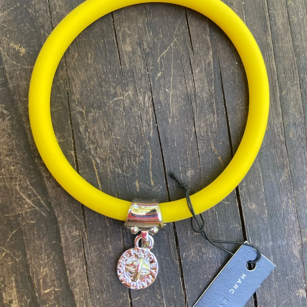 Marc Jacobs Yellow Bracelet with Silver Charm