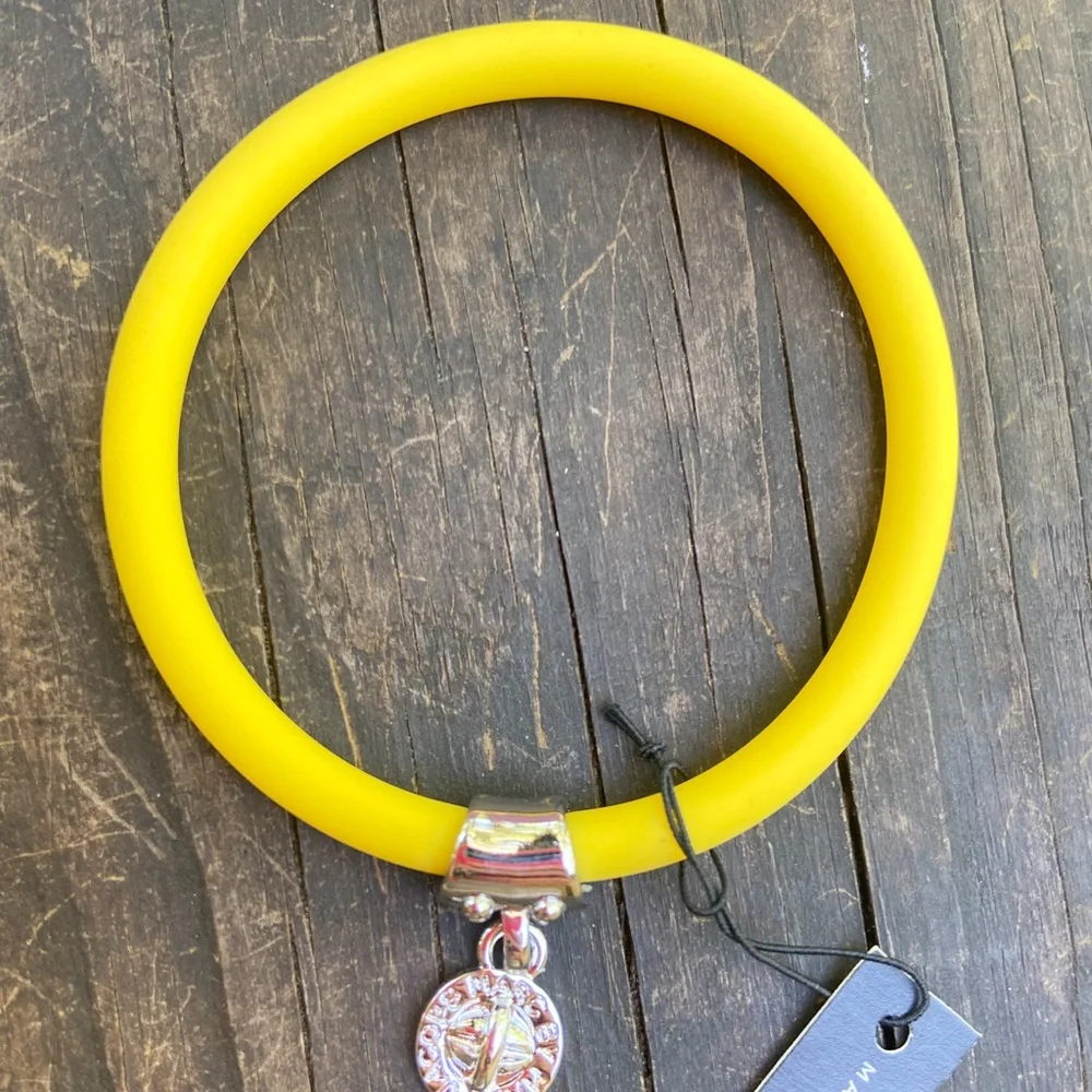 Marc Jacobs Yellow Bracelet with Silver Charm