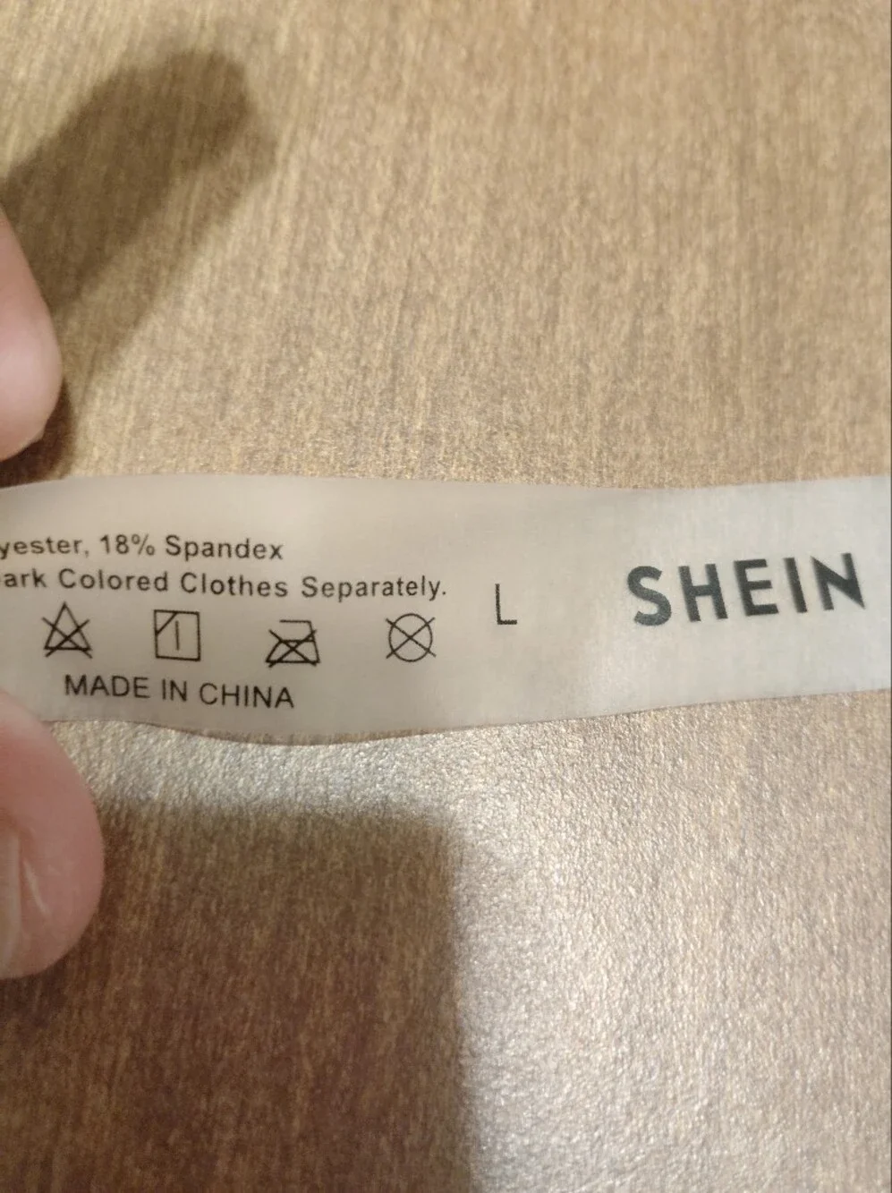 SHEIN cream fabric
