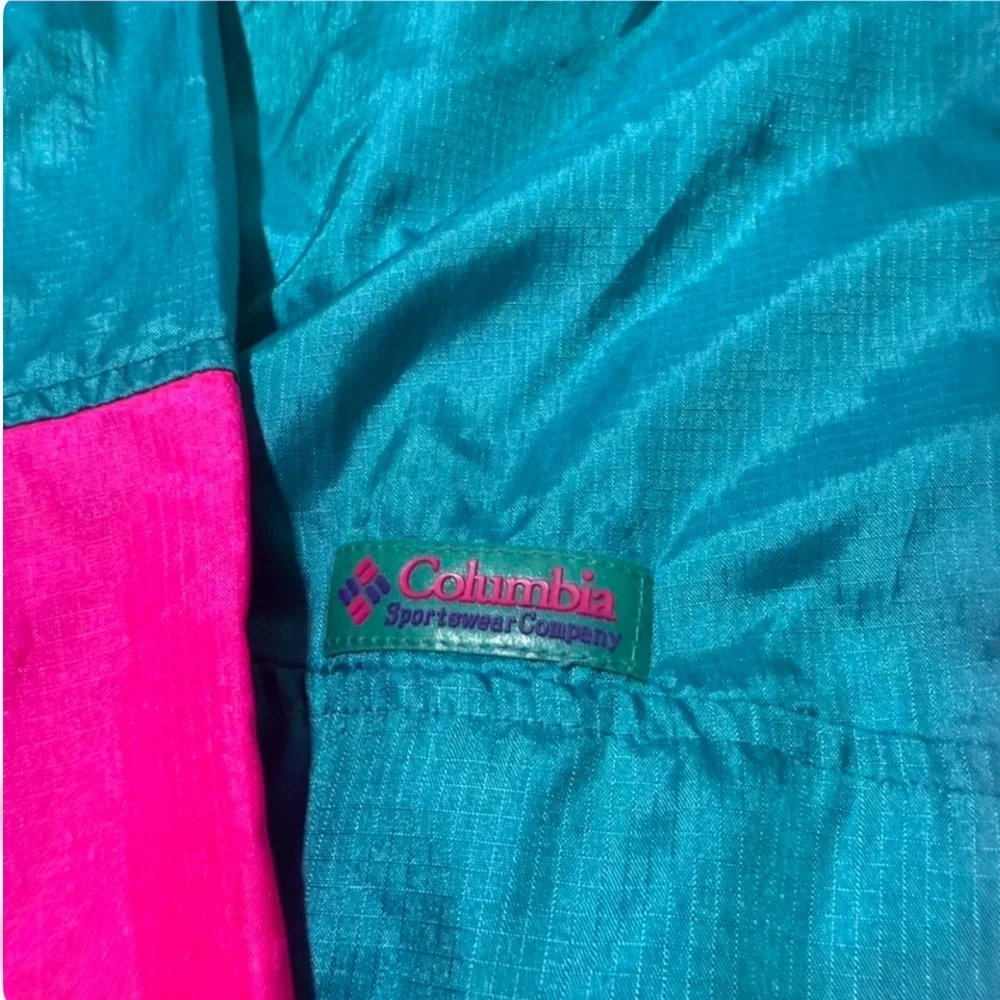 Vintage Retro 80s/90s Columbia Full-Zip Windbreaker Size Men’s Small