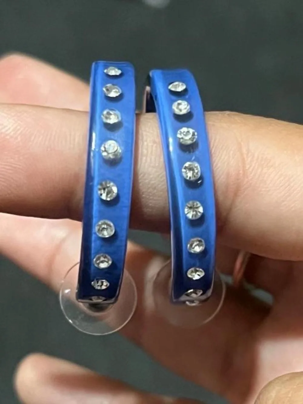 N/A blue rhinestone
