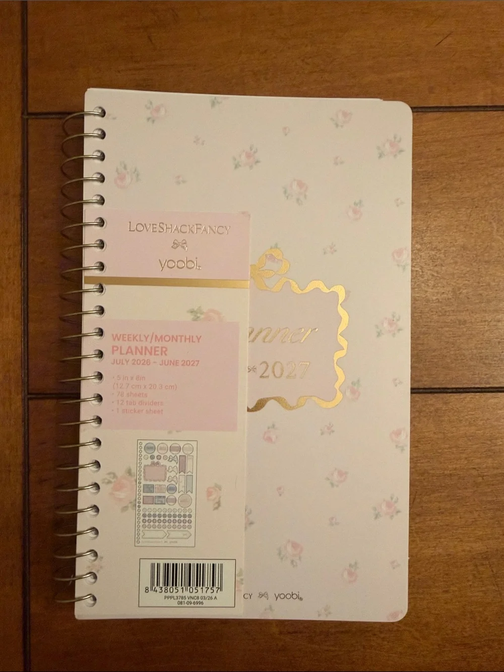 LoveShackFancy spiral bound