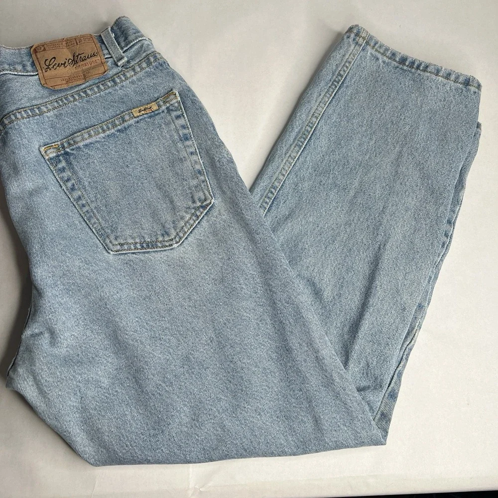 Levi Strauss Signature Men's Relaxed Jeans 36x30 100% Cotton Light‎ wash Work