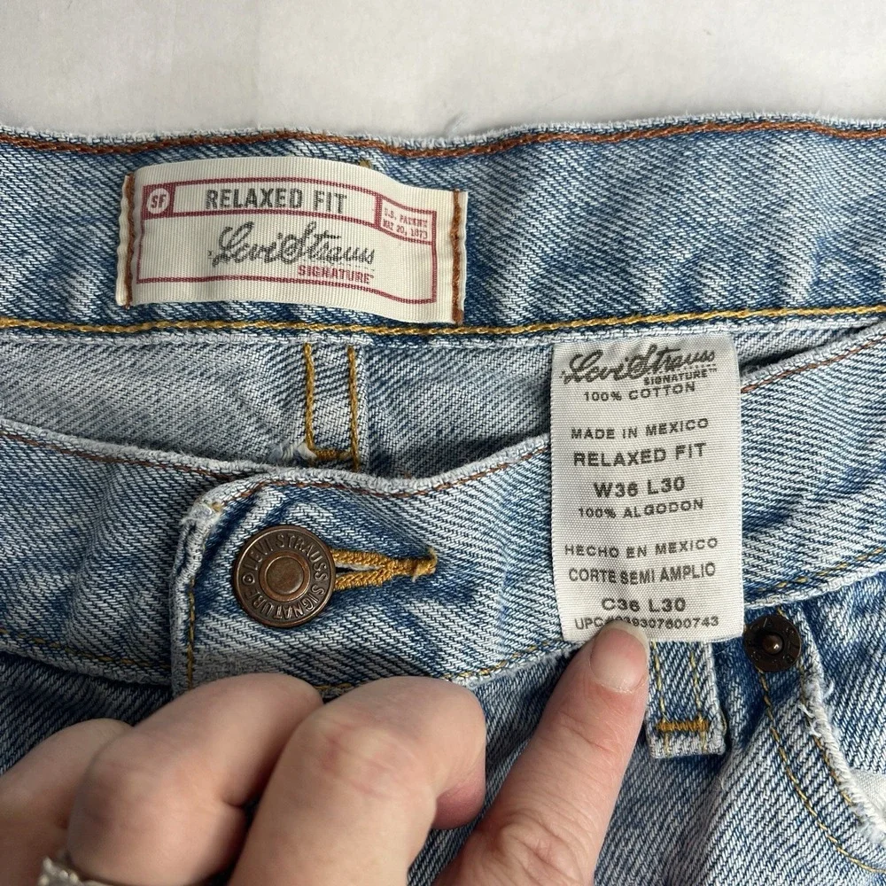 Signature by Levi Strauss or from washable