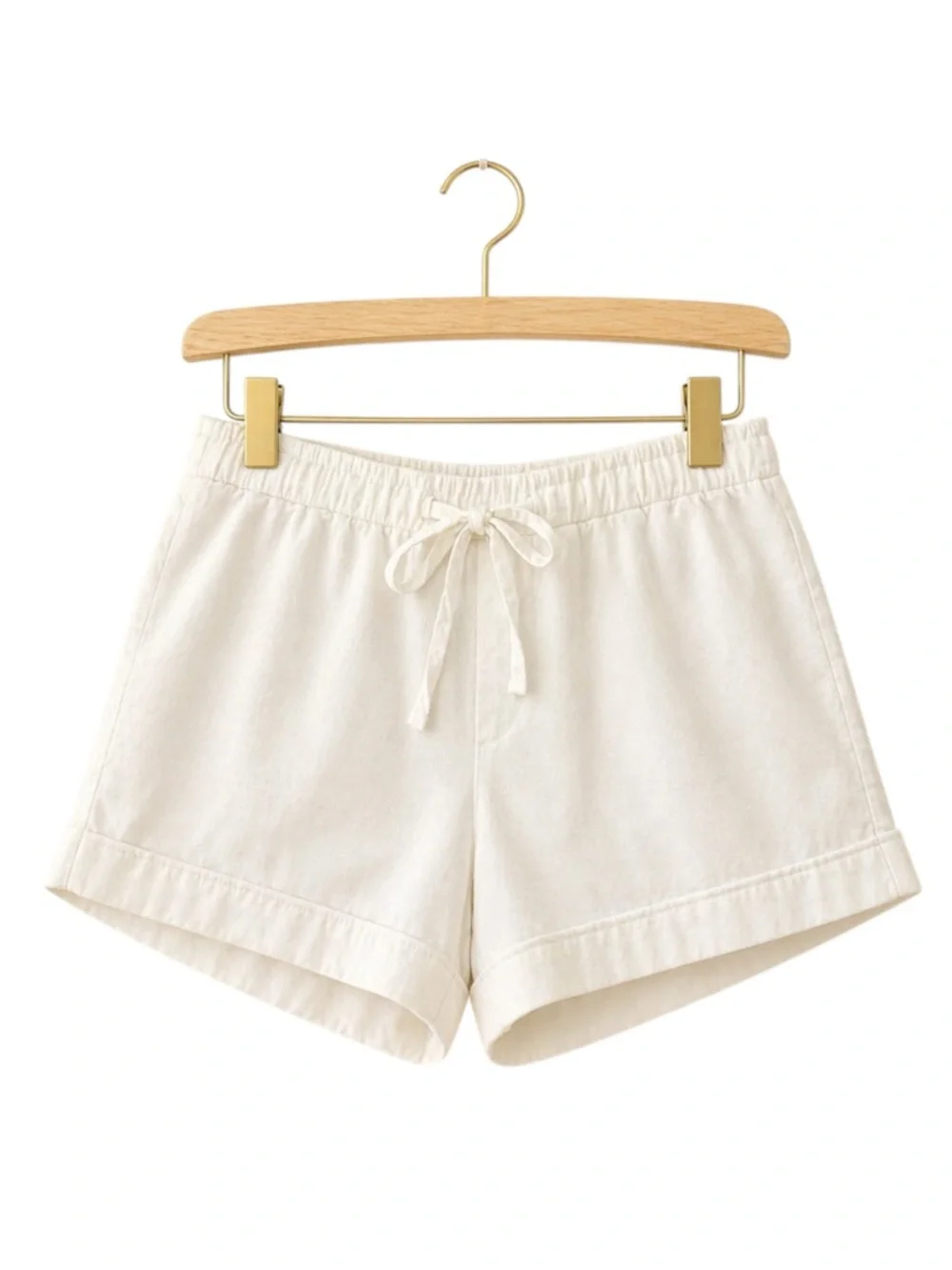 Victoria's Secret Womens White Cotton Sleep Shorts Size XS Drawstring‎ Summer