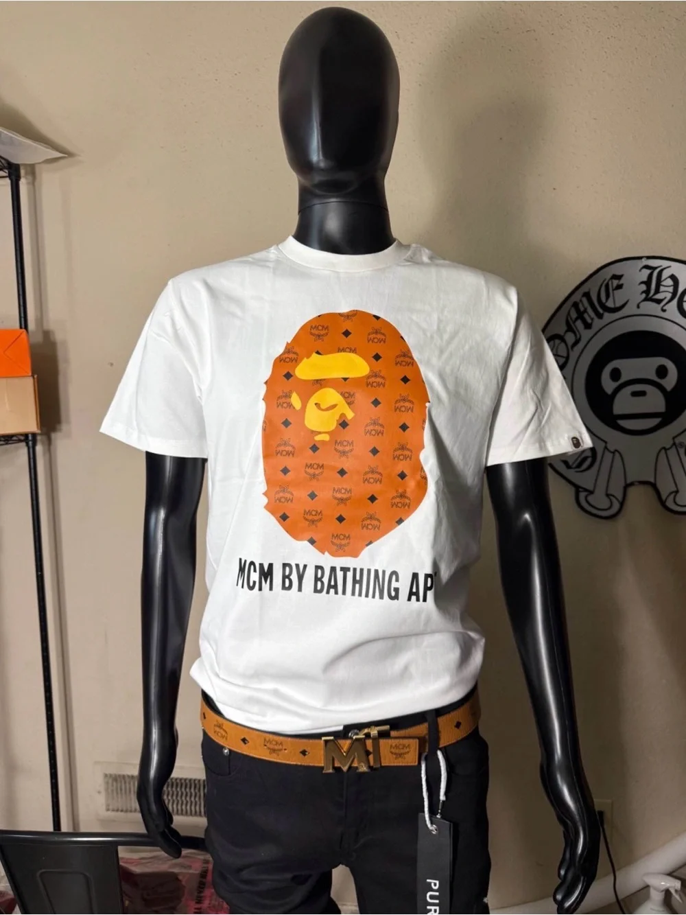 MCM white short