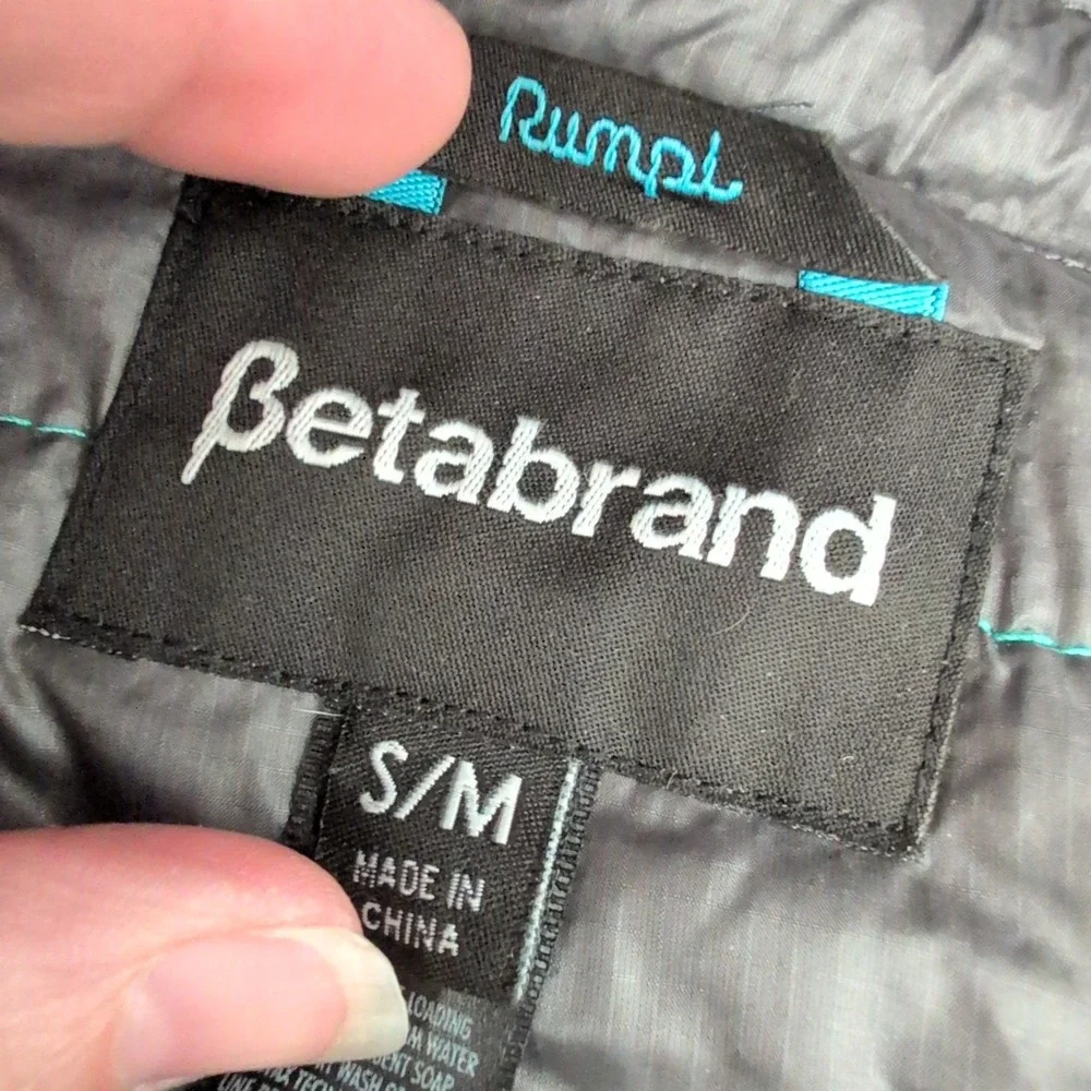 Betabrand Rumpl Quilted Wrap Jacket Gray‎ Puffer Blanket Coat Women S/M