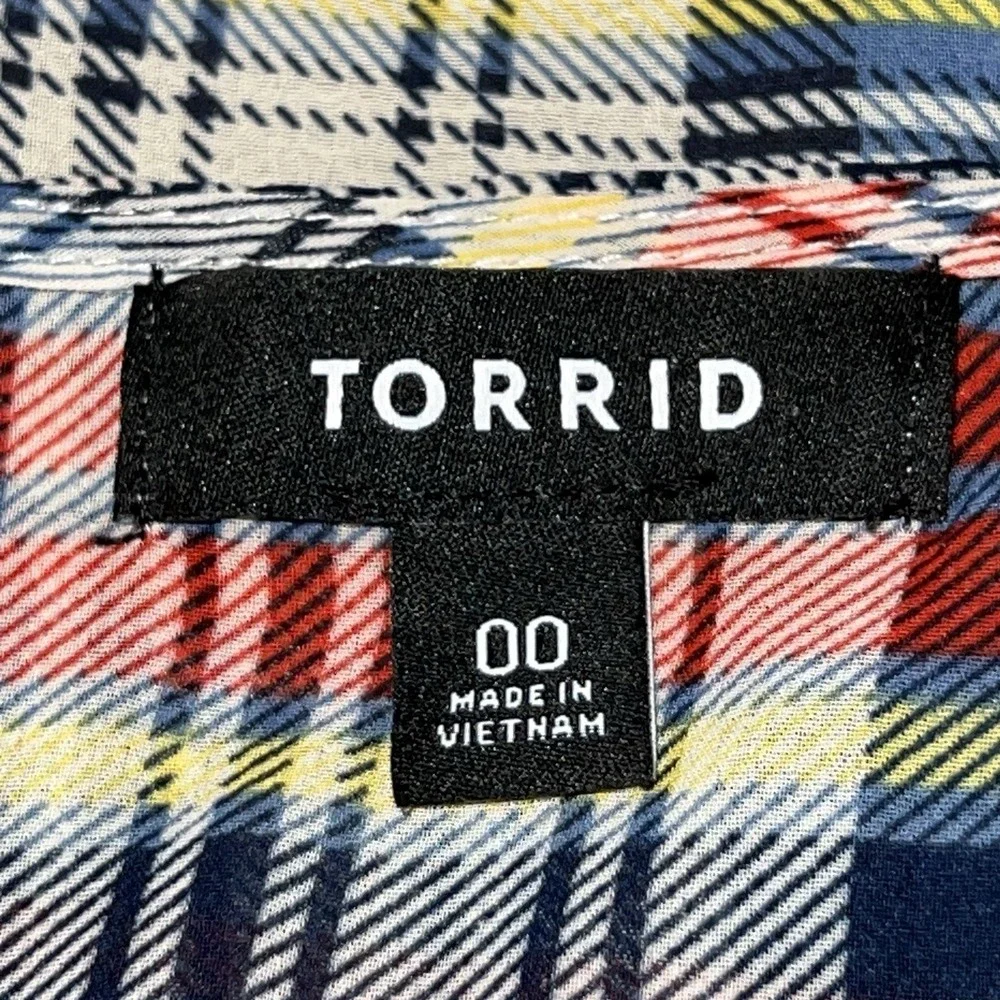 torrid sheer plaid