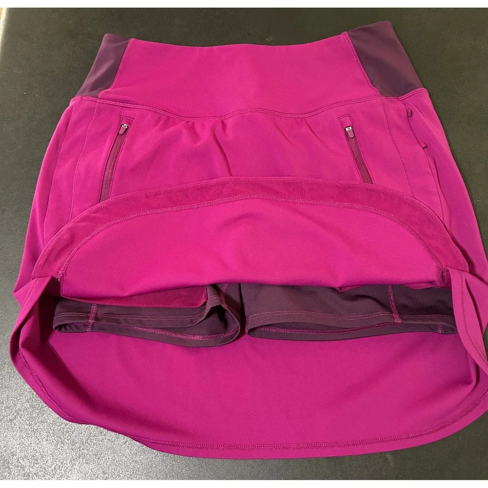 Athleta Fairway Golf Skort M Fuchsia Activewear 18