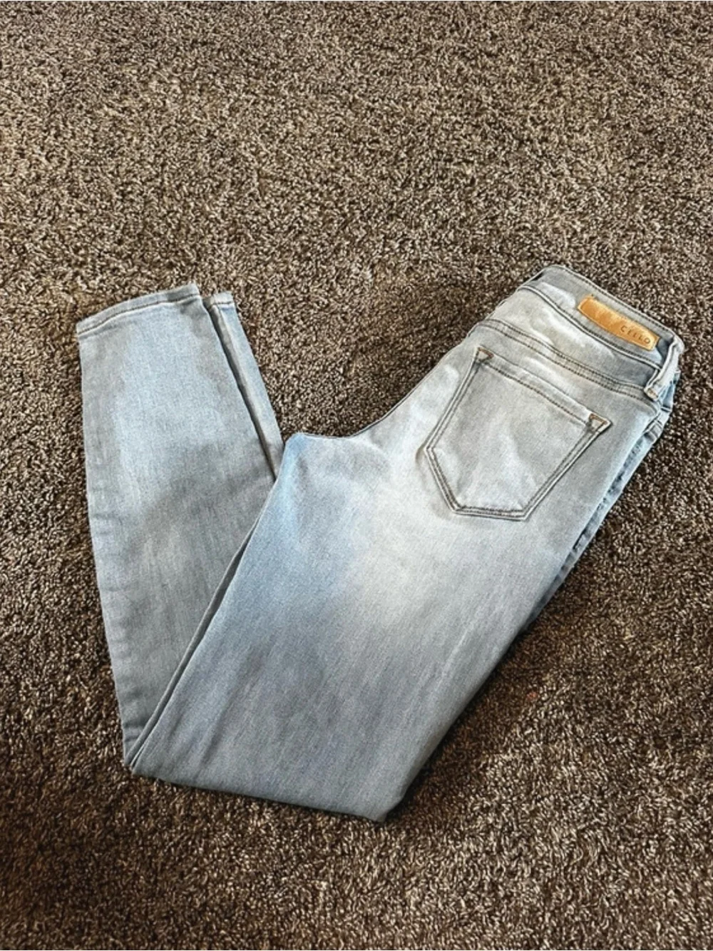 Cello Light Blue Skinny Jeans - Faded Stretch Denim