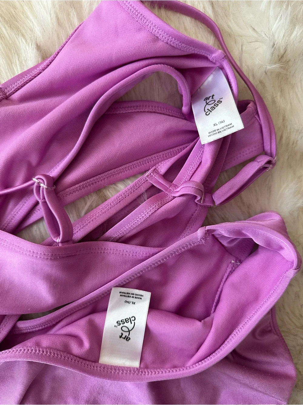 art class Lilac Wrap Bikini Set in Bright Purple