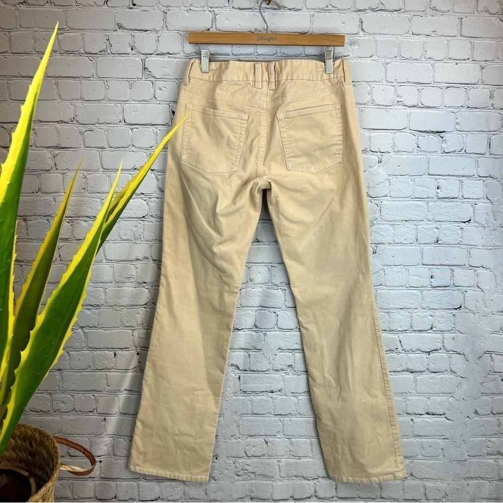 J CREW Vanilla Crème Cotton Corduroy‎ Jeans Pants, FAVORITE FIT, Size 29R