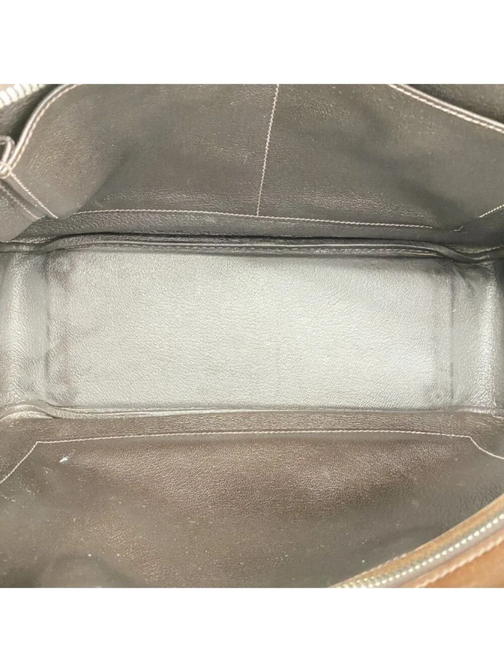 Hermes Tote Plume 32 Toile Ash Havana Silver