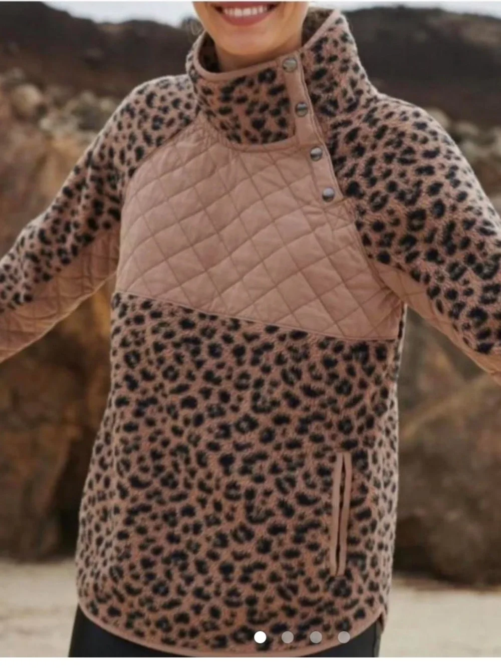 Abercrombie and fitch Leopard pullover jacket