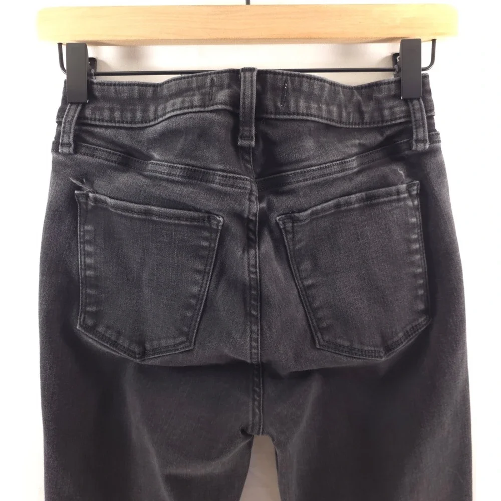Abercrombie & Fitch Womens Jeans Super Skinny Ankle‎ 27/4R Button Fly Raw Hem
