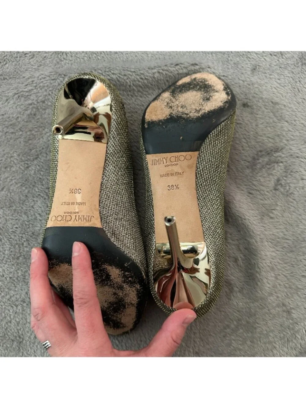 Jimmy Choo beautiful gold