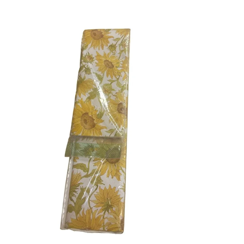 Vintage Tuttle Press Sunflower Gift Wrap 10ft‎ Heavyweight Paper Floral Yellow