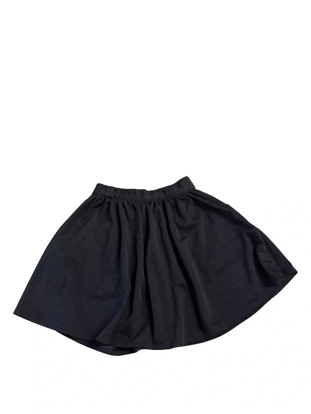 TOBI Black Skater Skirt with Button Detail and Pockets - XS/TP