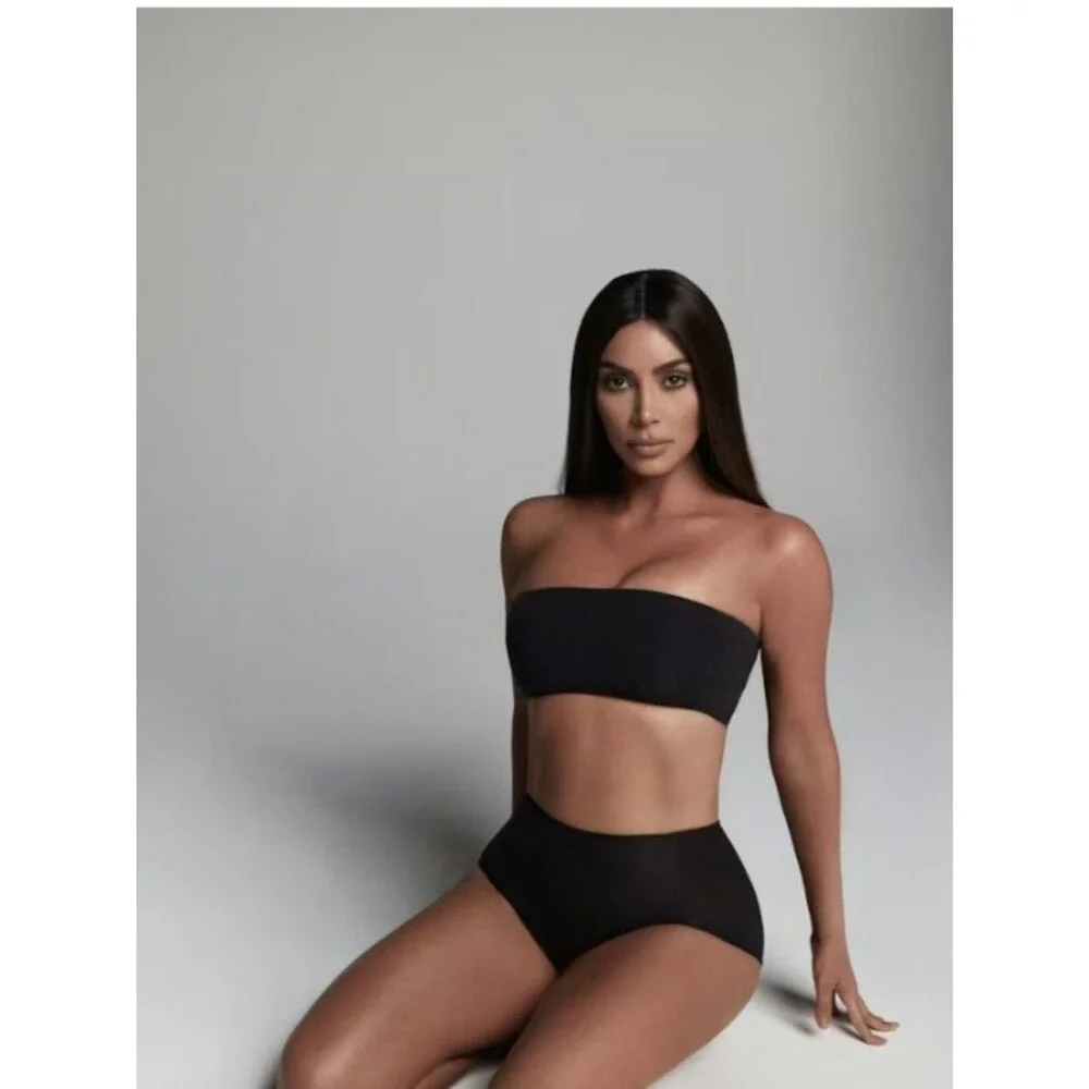 NEW SKIMS Fits Everybody Bandeau Onyx Black 4X Plus NWT