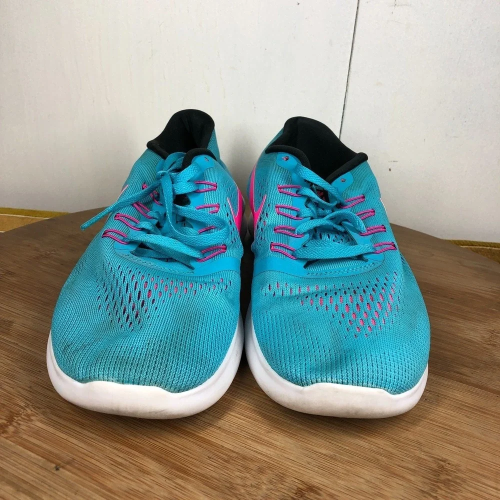 Nike Free RN Womens size 9 shoes blue athletic running training sneakers