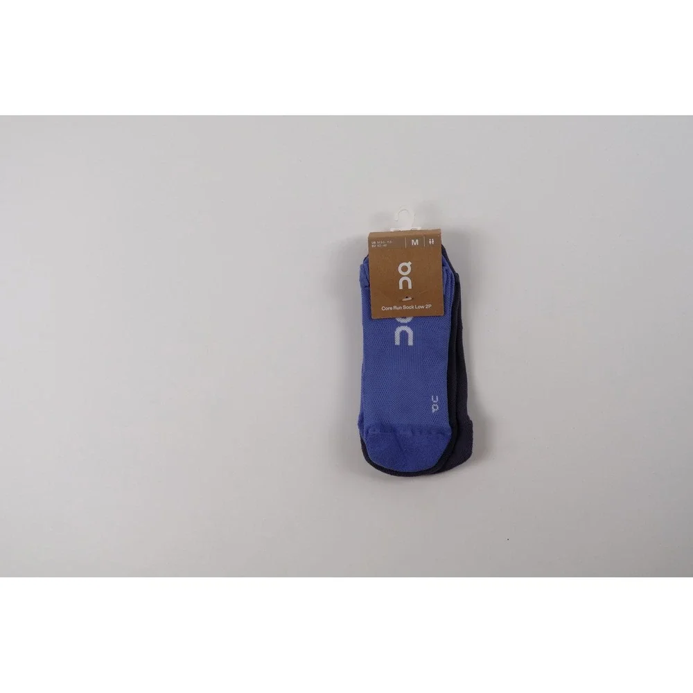 On Running Socks Core Run Sock Low 2P Sailor Navy Medium NWT