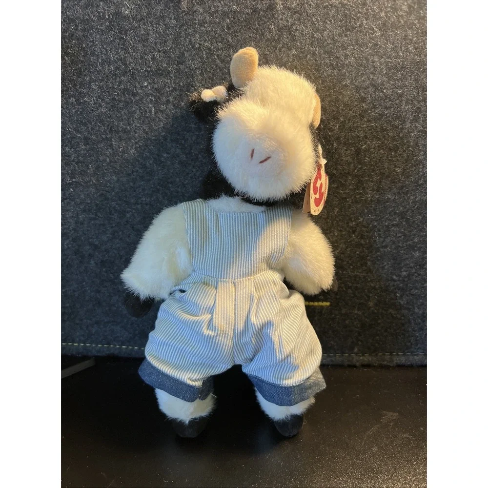 TY Attic Treasures Madison The Cow Plush Toy with Outfit Tags‎ 9