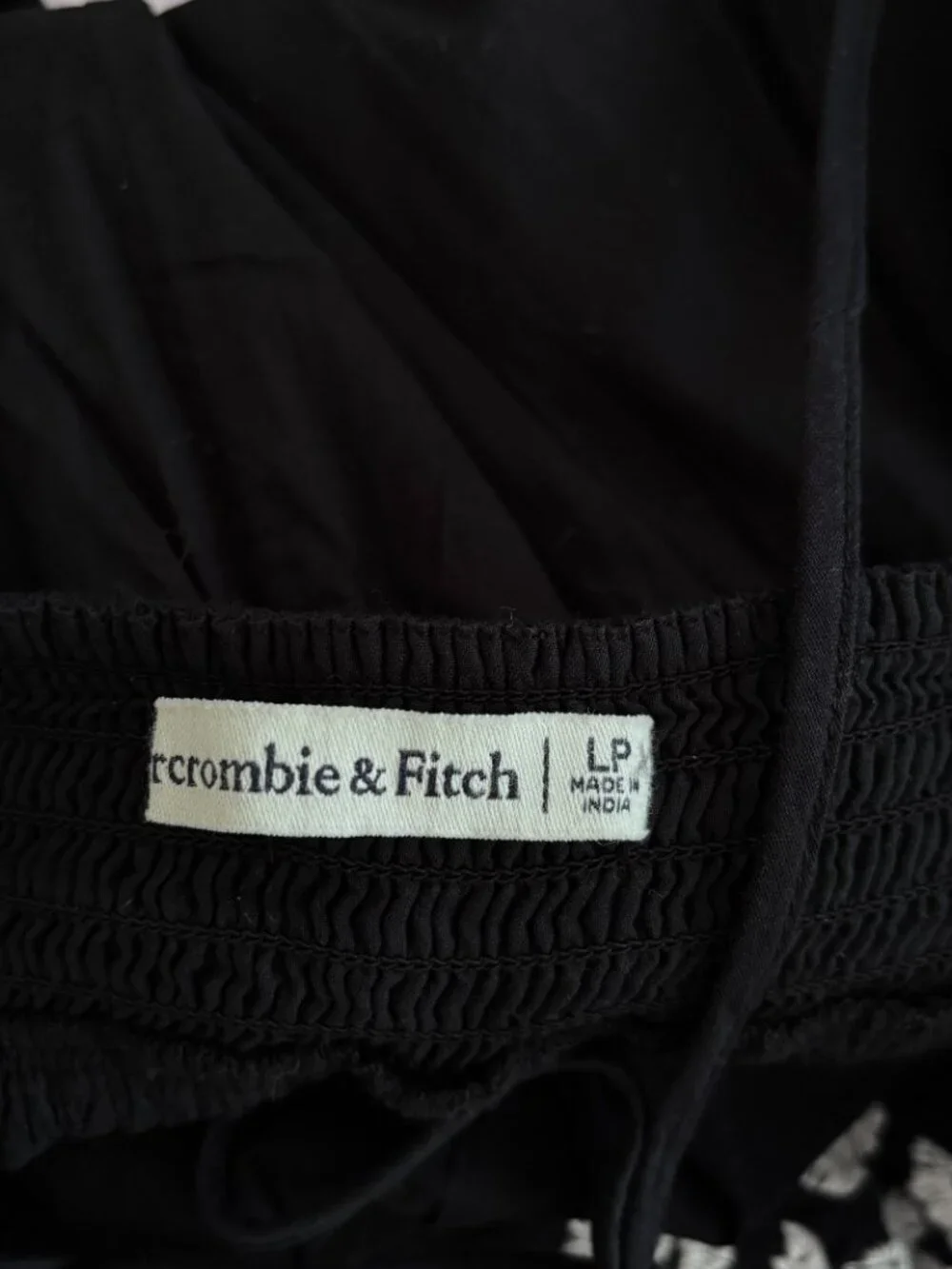Abercrombie & Fitch Tiered Ruffle Maxi Dress in Black