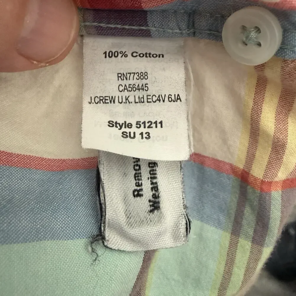 J. Crew crew madras