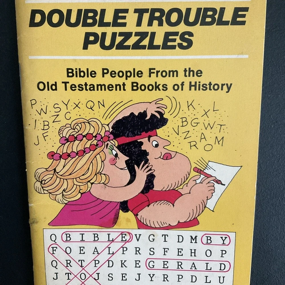 Double Trouble 1978 Puzzles Book‎ Bible People Old Testament History Gerald Dye