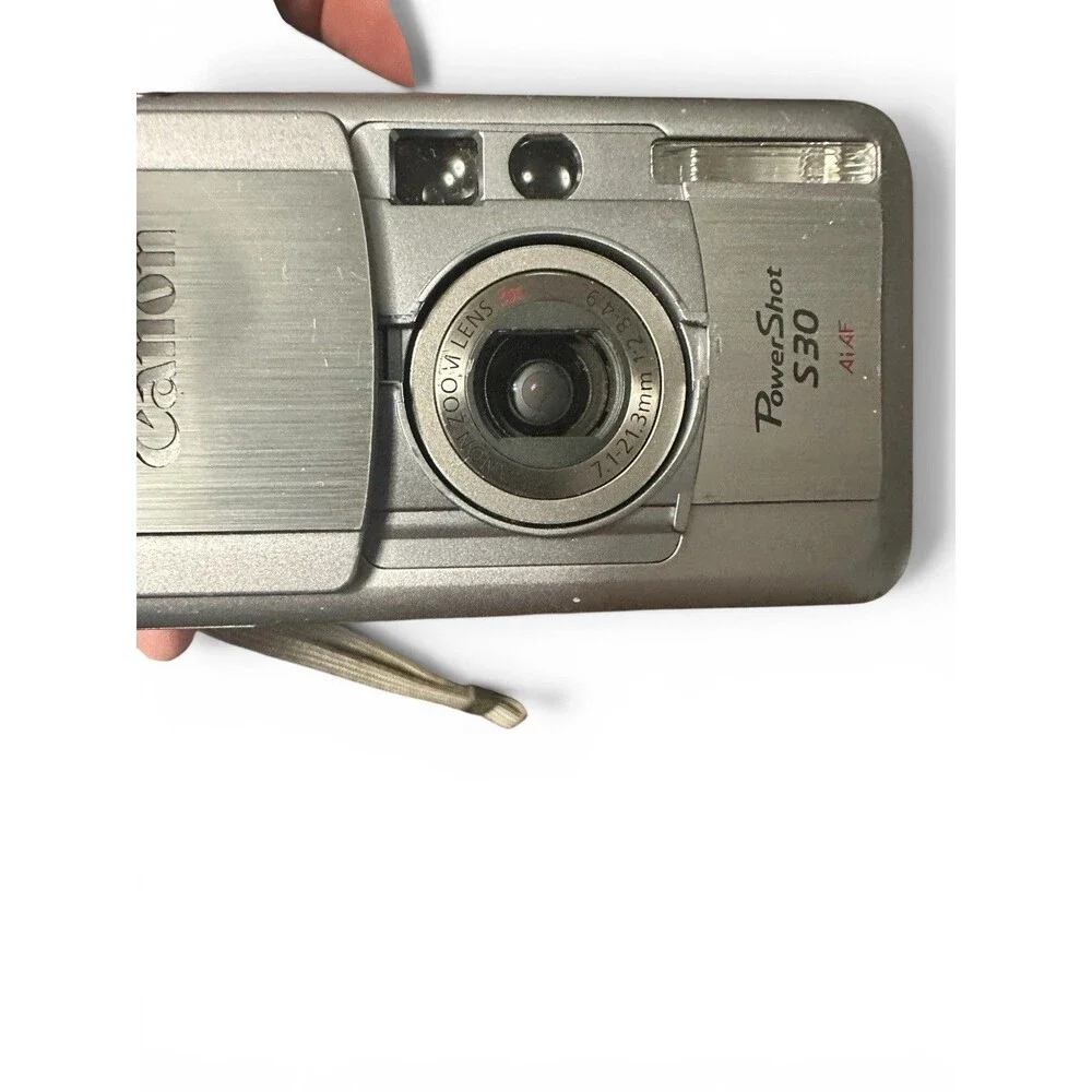 Canon Power Shot S30 Digital Camera, Batteries, Charger,  Memory Cards For Parts