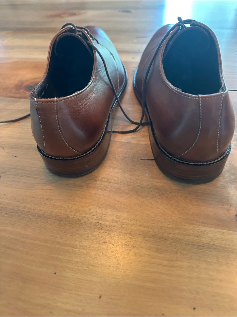 To Boot Men's Berry Tan Leather Dress Shoe