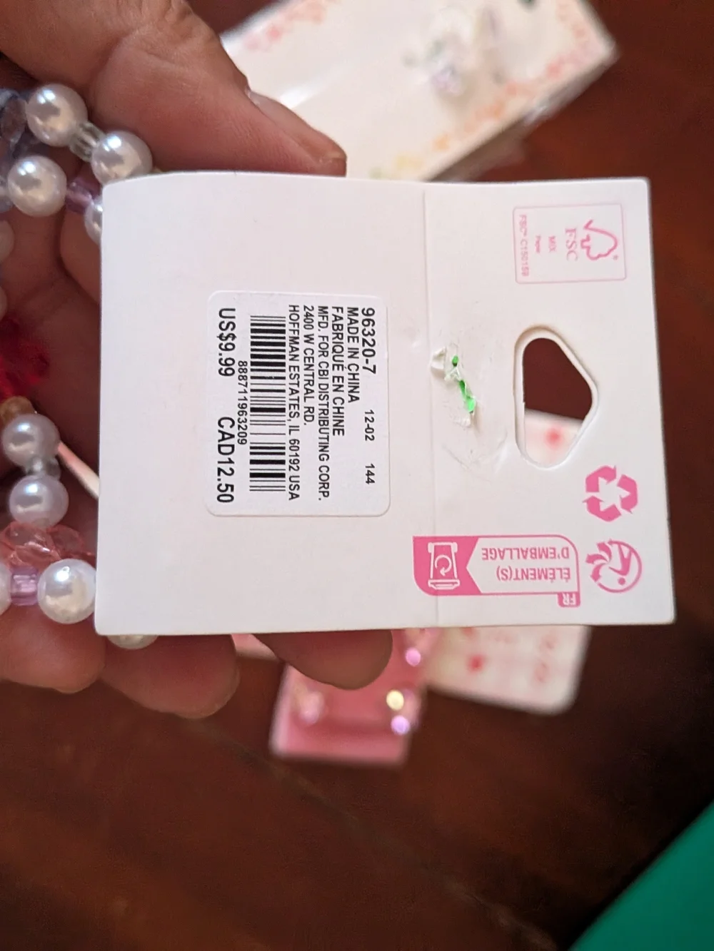 Claire's Pink Heart Gem Velvet Ribbon Hair Bow