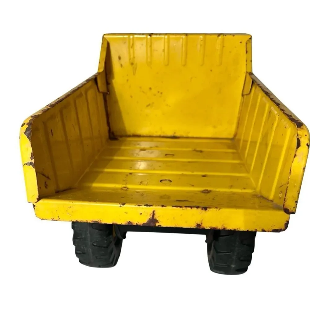 Vintage Tonka Dump Truck XMB-975 1970s Pressed Steel Yellow Original Condition