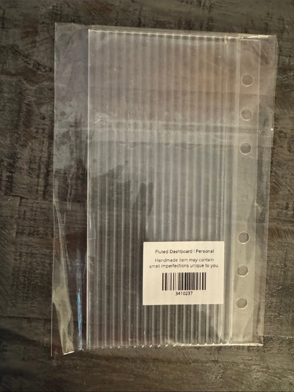 Cloth & Paper Fluted Dashboard | Personal Size